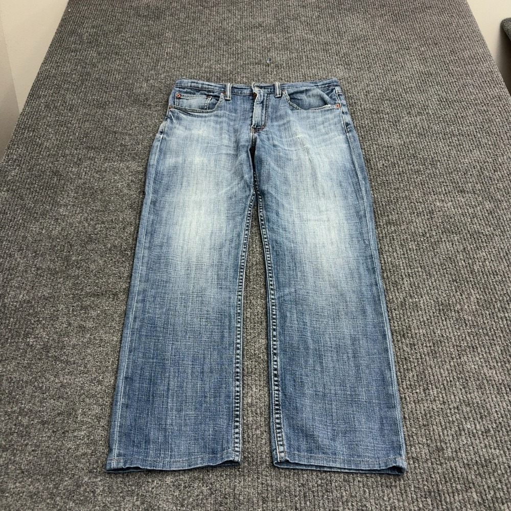 Levis 514 Jeans Mens 32 Blue Cotton Straight Leg Casual Classic Denim Style